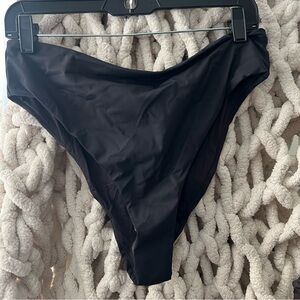 SKIMS RECYCLED SWIM MID WAIST BOTTOM NWT - ONYX